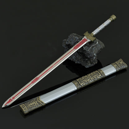 Yan Jin Que Sword Cang Yu Anime Weapon Replica, Alloy Mini Sword Collectible Ornament