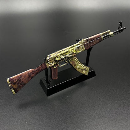 CS2 Game Peripheral - Tiny Gun AK47 Panthera Onca Metal Replica Game Prop Collectible