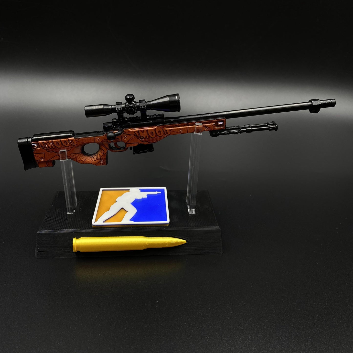 CS2 Game Peripheral - Tiny Gun BOOM AWP Metal Replica Game Prop Collectible