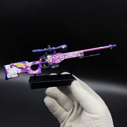 CS2 Game Peripheral - Tiny Gun Crakow! AWP Metal Replica Game Prop Collectible