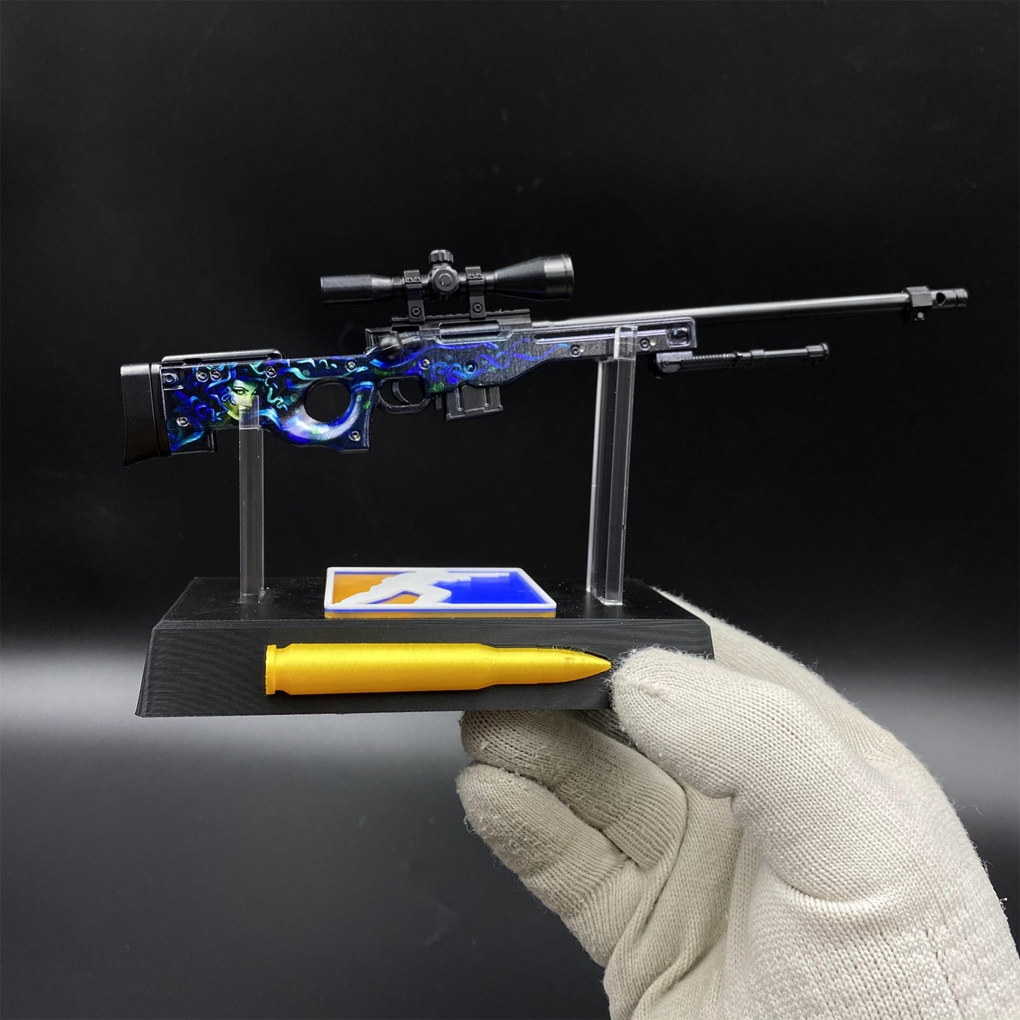 Hot Game CS2 Medusa AWP Metal Replica Game Prop Collectible