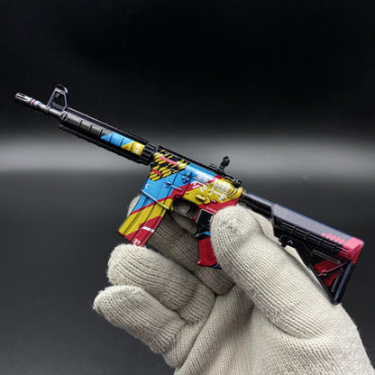 CS Game Skin M4A4 Cyber Security Mini Metal Game Replica For Collection