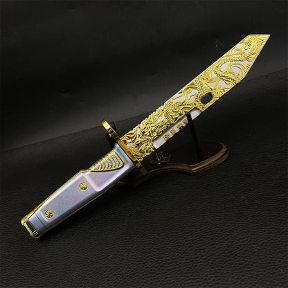 DF Dragon Tooth Knife Metal Blunt Prop 26CM/10.2"