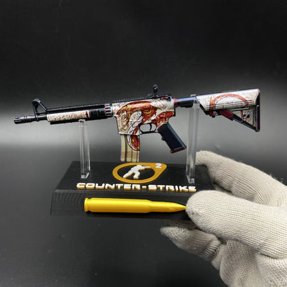 Hot Game CS Skin M4A4 The Dragon King Mini Metal Replica For Collectible