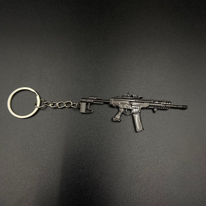 Delta Force K437 Mini Tactical Assault Rifle Alloy Keychain