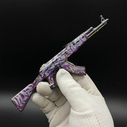 Hot Game CS2 AK47 Head Shot Skin Metal Replica Game Prop Collectible