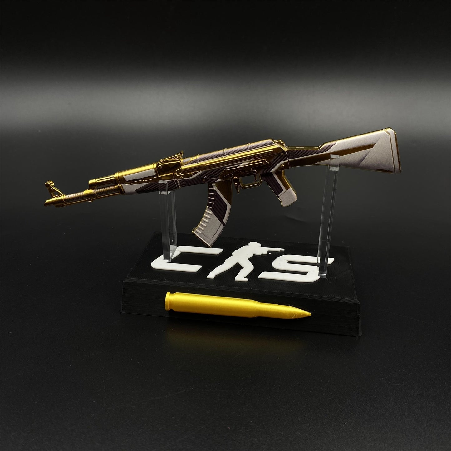Hot Game CS2 AK47 The Oligarch Skin Mini Metal Replica Game Prop Collectible