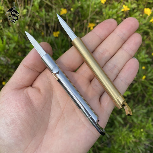 Mini EDC Flick Knife Tiny Out Tool Unboxing Knife