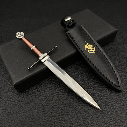 Middle Age Long Sword EDC Knife One-Sixth Geralt Wolf School Steel Sword