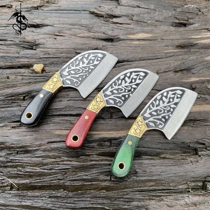 Wooden Handle Mini Kitchen Knife EDC Sharp Portable Knife