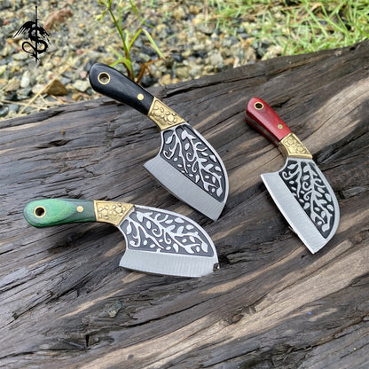 Wooden Handle Mini Kitchen Knife EDC Sharp Portable Knife