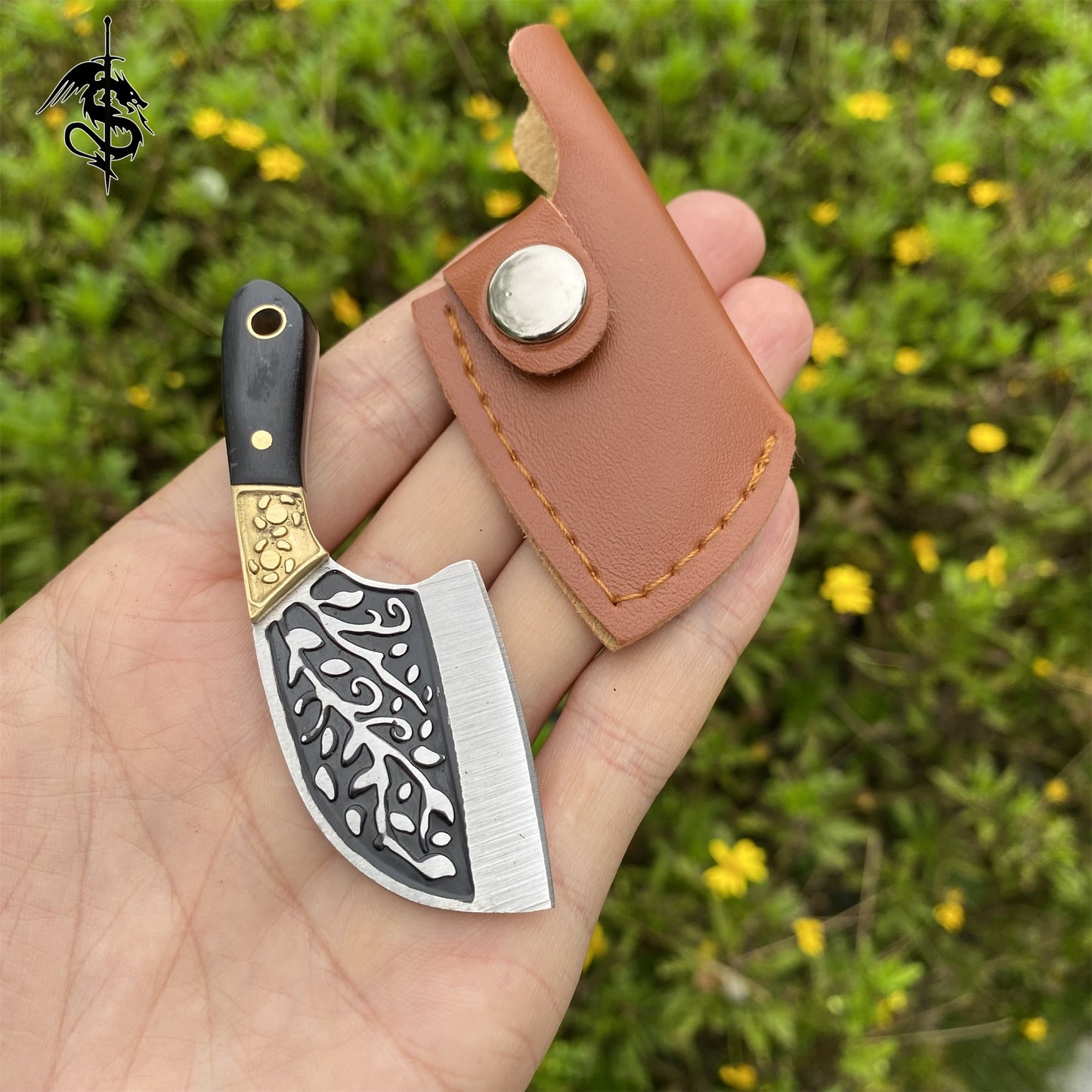 Wooden Handle Mini Kitchen Knife EDC Sharp Portable Knife