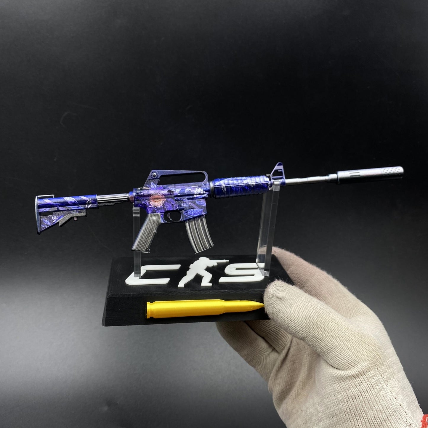 Hot Game CS Black Lotus M4A1-S Metal Replica For Collectible