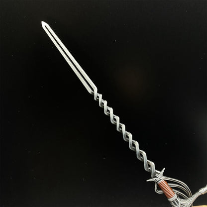 Soul Game Cleanrot Knight Flame Greatsword Miniature Metal Replica – Collectible Game Weapon Model