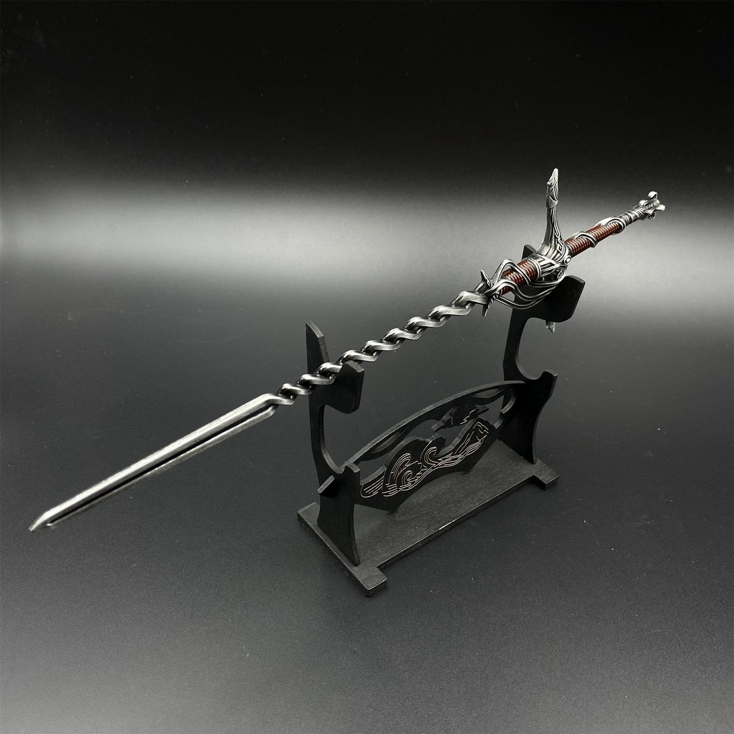 Soul Game Cleanrot Knight Flame Greatsword Miniature Metal Replica – Collectible Game Weapon Model