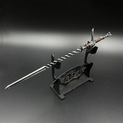 Soul Game Cleanrot Knight Flame Greatsword Miniature Metal Replica – Collectible Game Weapon Model
