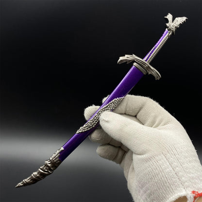 Soul Game Dragonscale Blade Katana Metal Miniature 26CM/10.2"