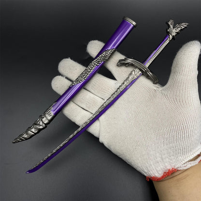 Soul Game Dragonscale Blade Katana Metal Miniature 26CM/10.2"