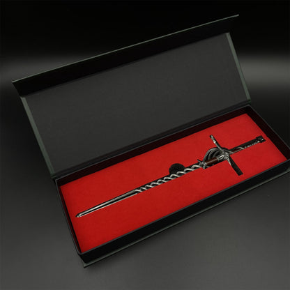 Soul Game Cleanrot Knight Flame Greatsword Miniature Metal Replica – Collectible Game Weapon Model