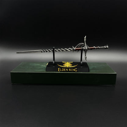 Soul Game Cleanrot Knight Flame Greatsword Miniature Metal Replica – Collectible Game Weapon Model