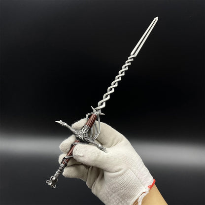 Soul Game Cleanrot Knight Flame Greatsword Miniature Metal Replica – Collectible Game Weapon Model