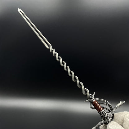 Soul Game Cleanrot Knight Flame Greatsword Miniature Metal Replica – Collectible Game Weapon Model