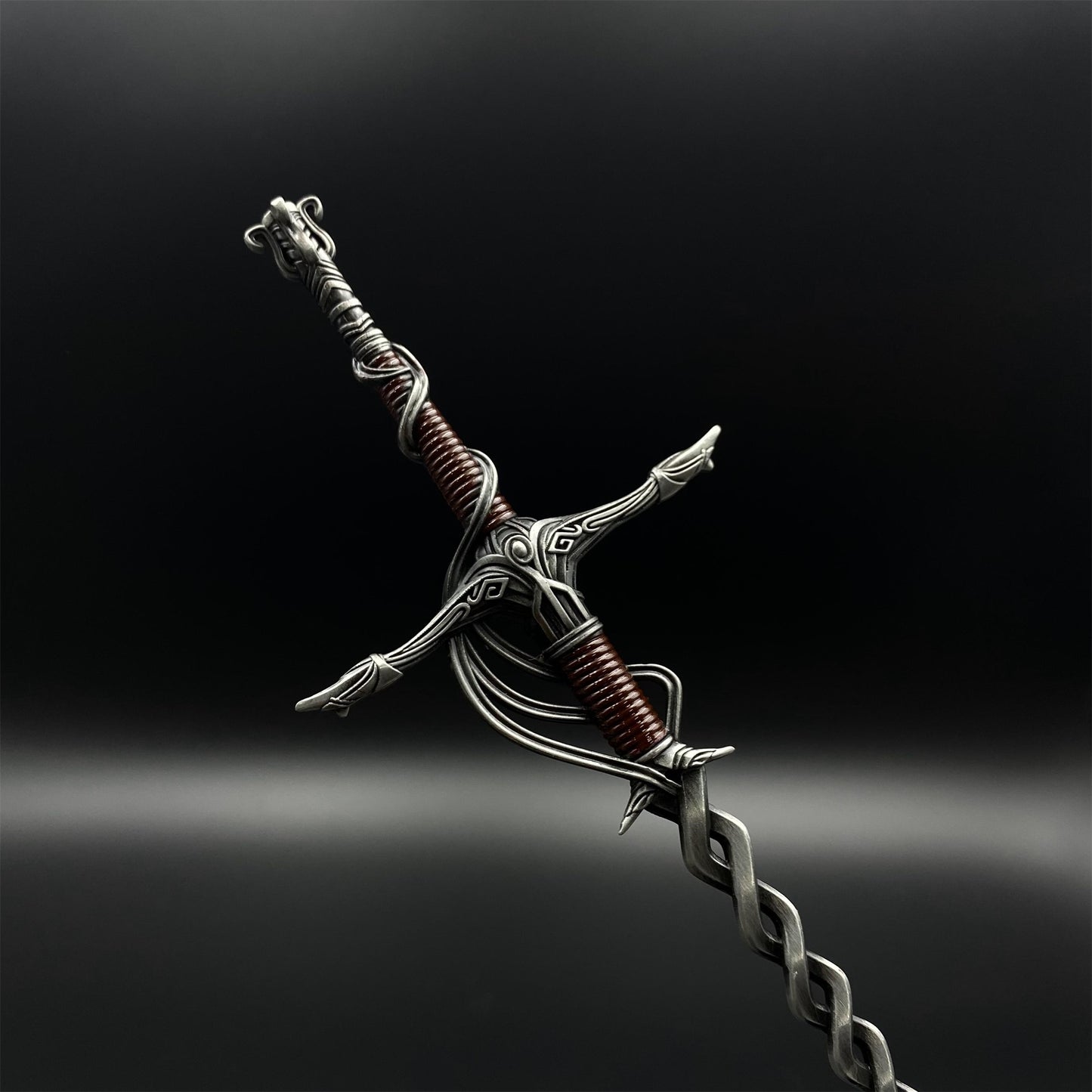 Soul Game Cleanrot Knight Flame Greatsword Miniature Metal Replica – Collectible Game Weapon Model