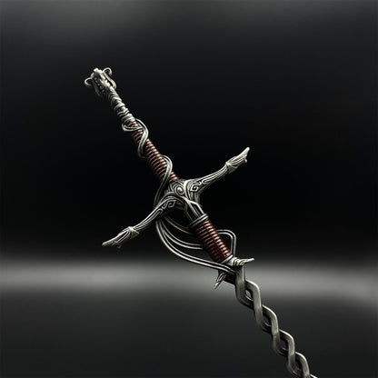 Soul Game Cleanrot Knight Flame Greatsword Miniature Metal Replica – Collectible Game Weapon Model