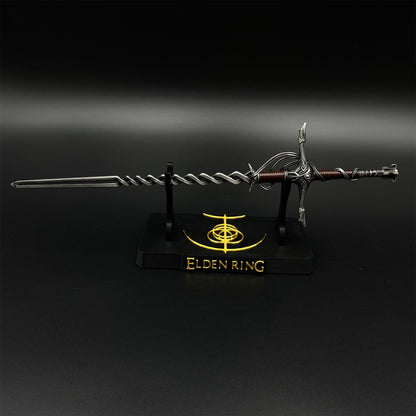 Soul Game Cleanrot Knight Flame Greatsword Miniature Metal Replica – Collectible Game Weapon Model