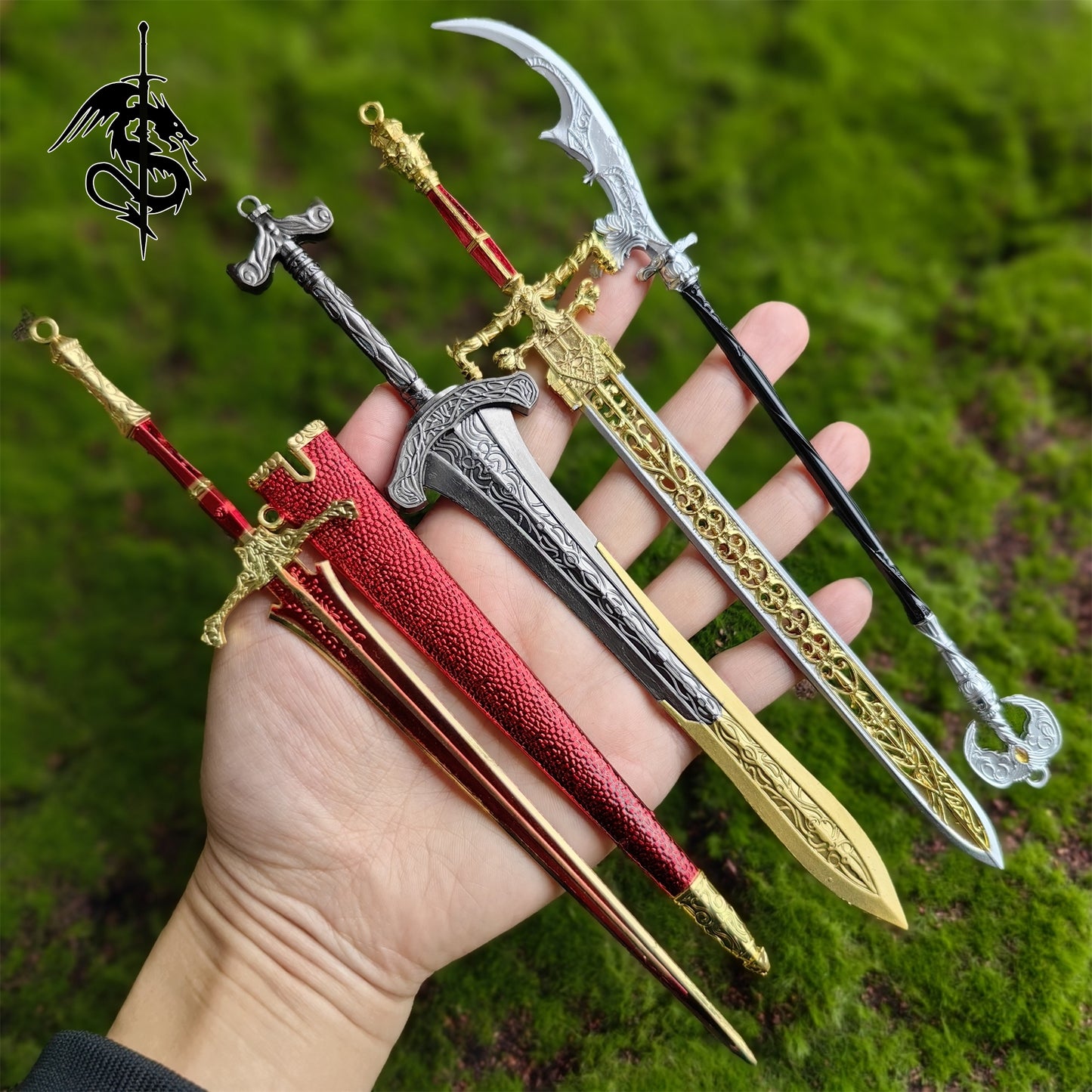 ER Metal Swords Mini Replica 4 In 1 Gift Box