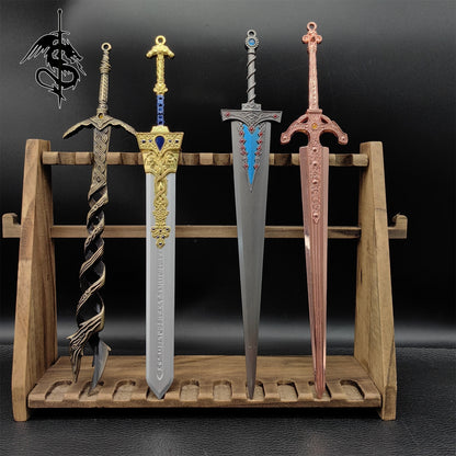 Game Metal Blunt Blades Swords 4 In 1 Gift Box