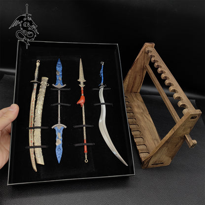 Game Metal Weapons Replicas With Gift Box
