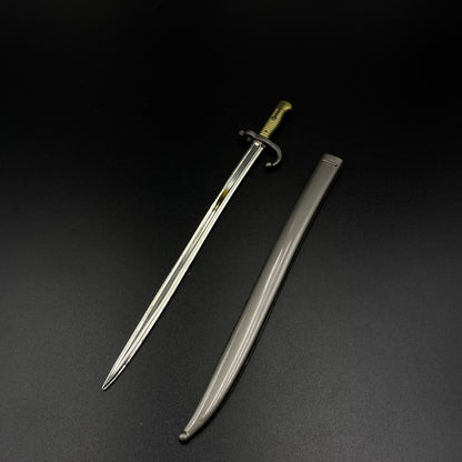 Vintage Bayonet Mini Replica Chassepot Bayonet Mini Replica Metal Collectible