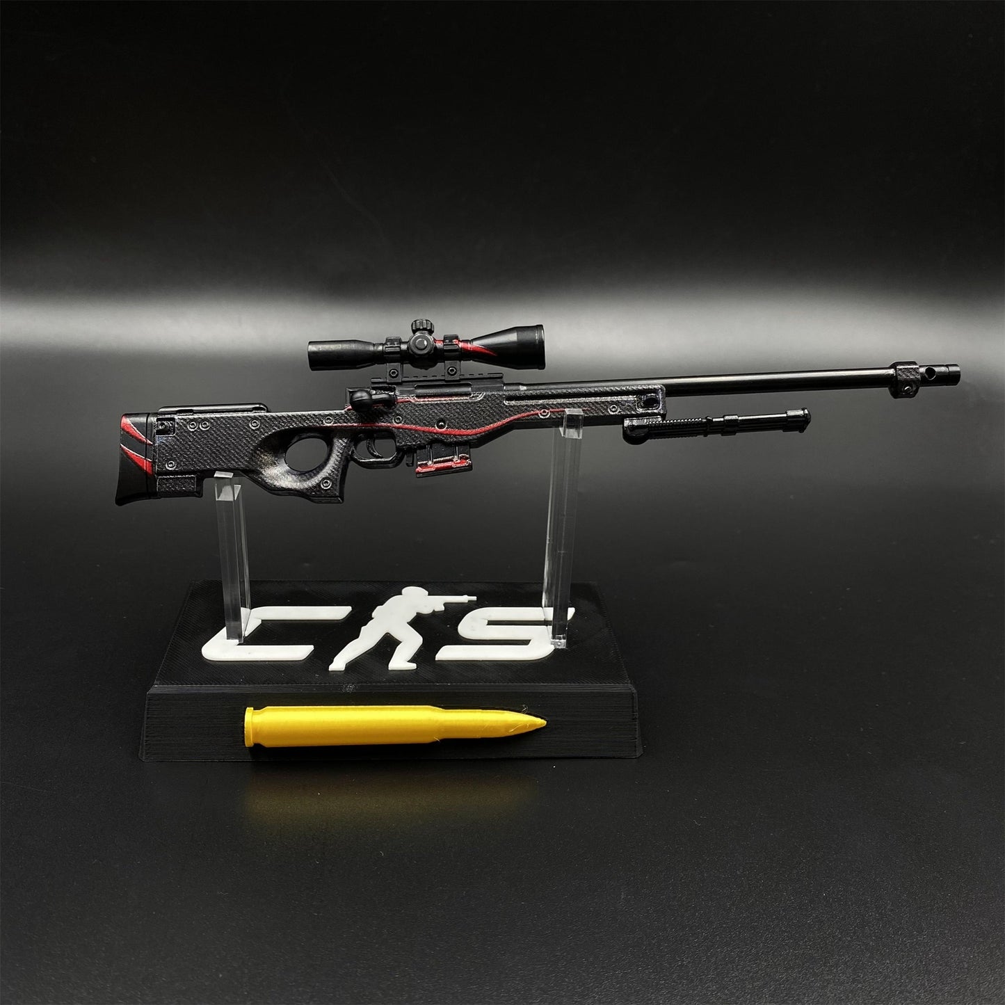Hot Game CS2 Red Line AWP Metal Replica Game Prop Collectible