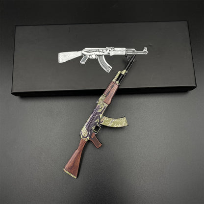 Tiny AK-47 Jaguar Miniature Metal CSGO Fan Art For Display