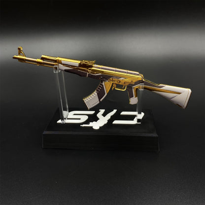 Hot Game CS2 AK47 The Oligarch Skin Mini Metal Replica Game Prop Collectible