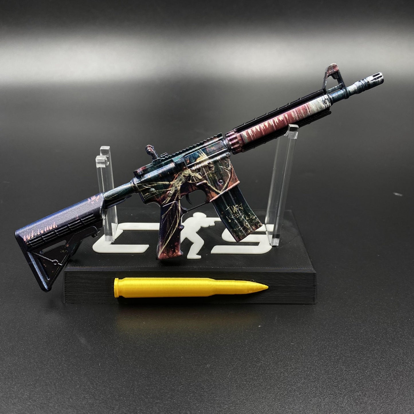 CS2 Mini M4A4 Tooth Fairy Metal Skin Replica - Game Prop Collectible