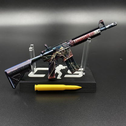 CS2 Mini M4A4 Tooth Fairy Metal Skin Replica - Game Prop Collectible