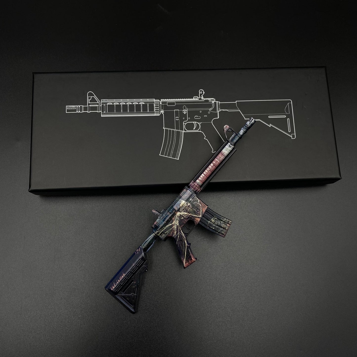 CS2 Mini M4A4 Tooth Fairy Metal Skin Replica - Game Prop Collectible
