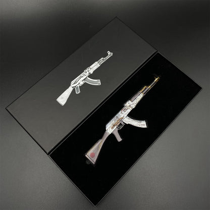 CS2 Game Peripheral - Tiny Gun AK47 Crane Fligh Metal Replica Game Prop Collectible