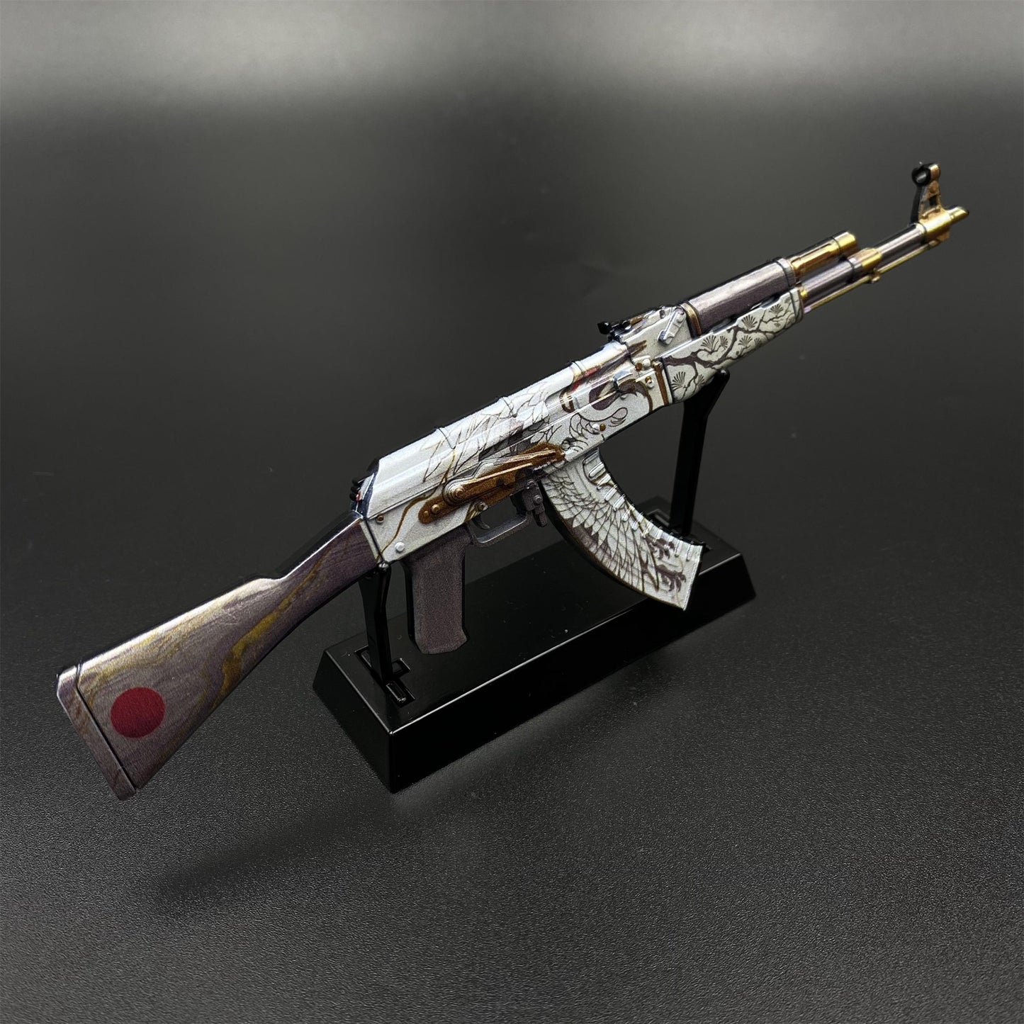 CS2 Game Peripheral - Tiny Gun AK47 Crane Fligh Metal Replica Game Prop Collectible