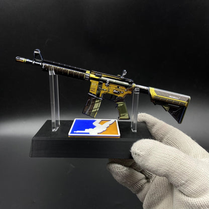 CS2 Mini M4A4 Buzz Kill Metal Skin Replica For Collectible