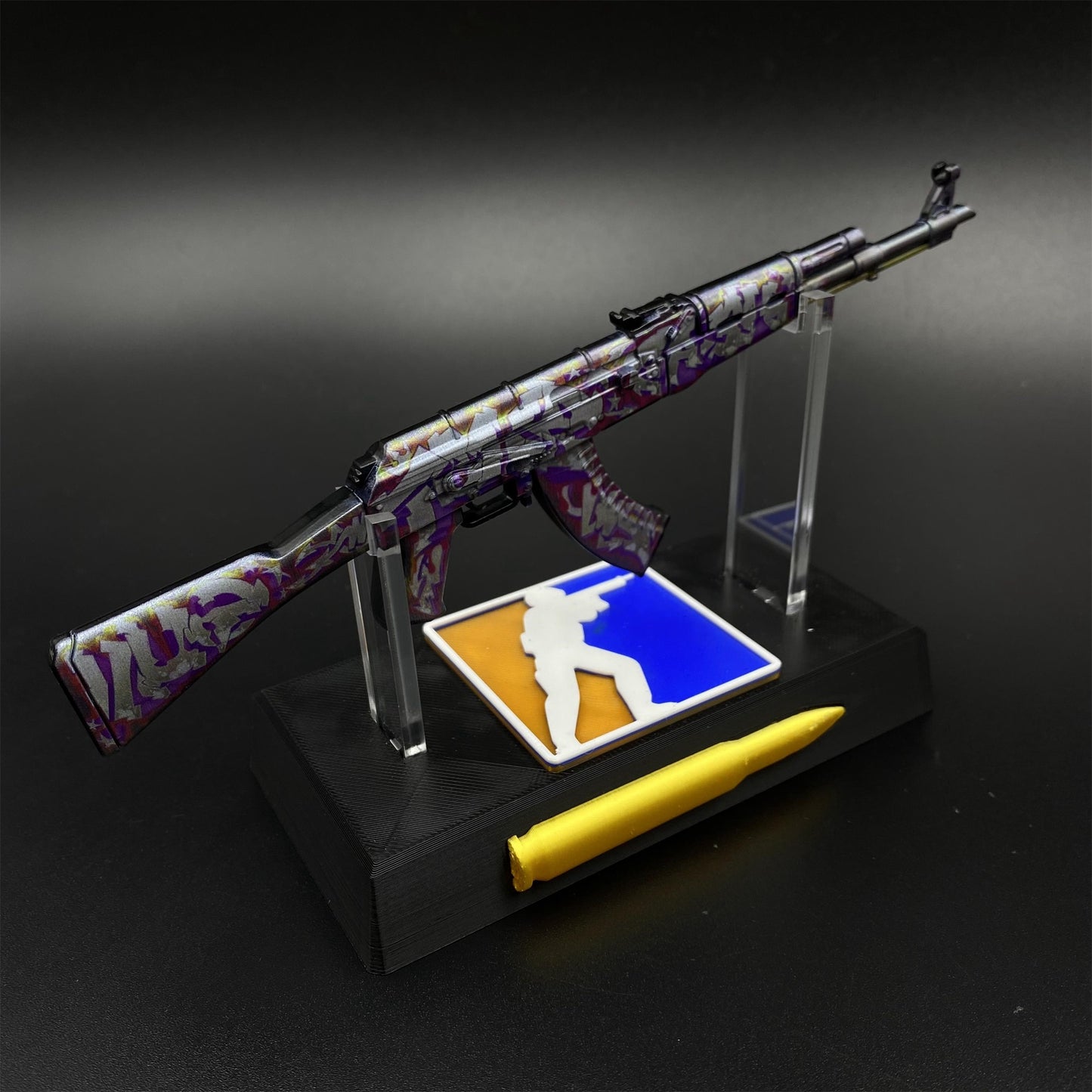 Hot Game CS2 AK47 Head Shot Skin Metal Replica Game Prop Collectible