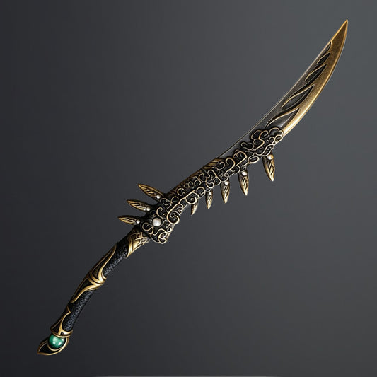 Mortal Cultivation Biography- Handmade "Golden Mother-Son Spirit Blade" is perfectly restored Han Li weapon replica