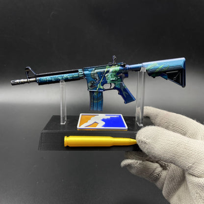 CS Game Skin M4A4 Poseidon Mini Metal Game Replica For Collection