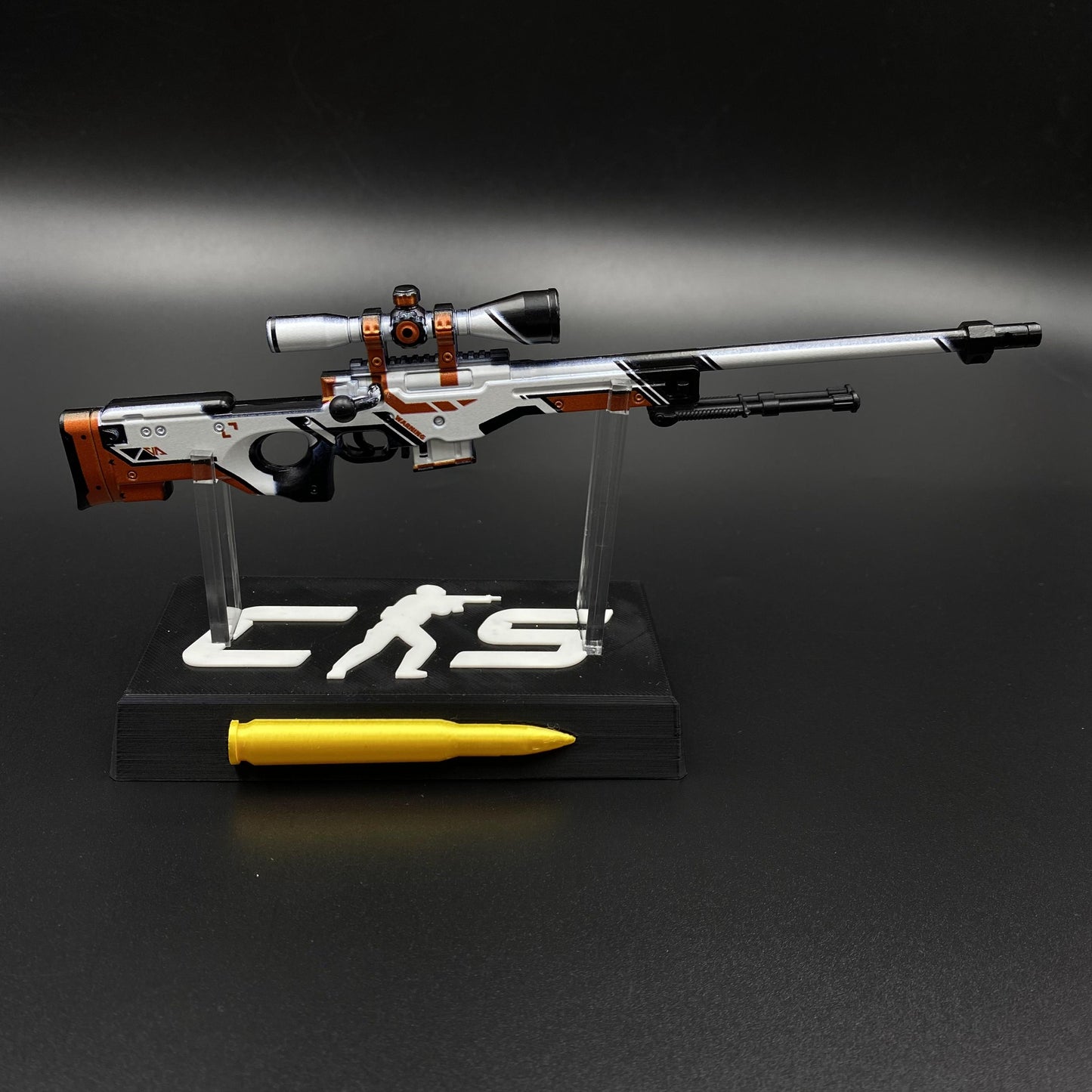Hot Game CS2 Tiny Gun Asiimov AWP Metal Replica Game Prop Collectible