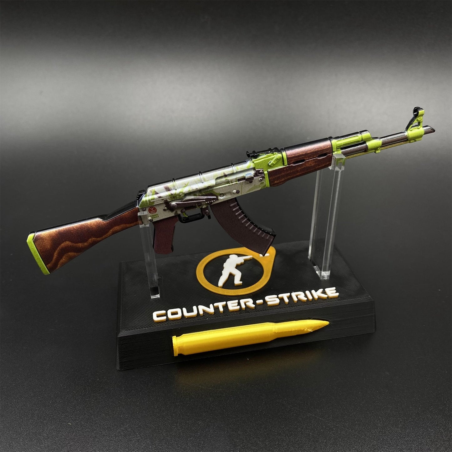 Hot Game CS2 AK‑47 Hydroponic Skin Camouflage Mini Metal Replica