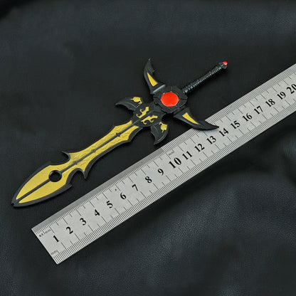 Aurora Sword from Armor Hero Alloy Mini Sword Replica Desk Decor Collectible