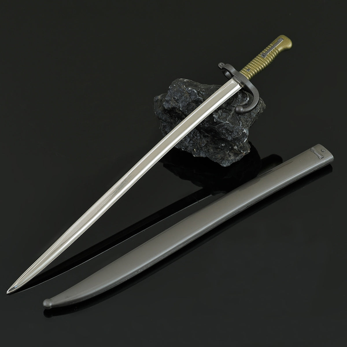 Vintage Bayonet Mini Replica Chassepot Bayonet Mini Replica Metal Collectible