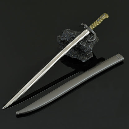 Vintage Bayonet Mini Replica Chassepot Bayonet Mini Replica Metal Collectible